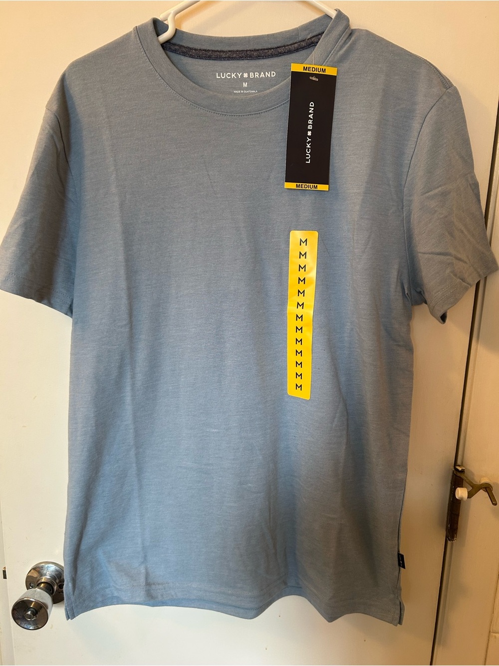 Lucky Brand Men’s Crew Neck T-Shirt in Light Blue Casual
